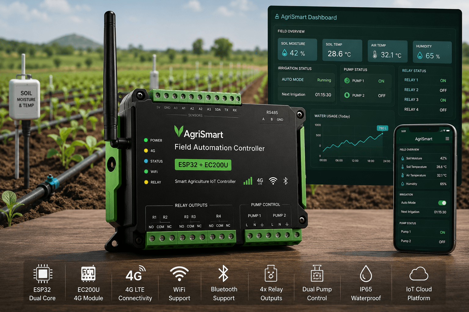 Agriculture and field automation controller